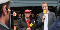 Niki Lauda und Florian König, RTL, Monza 2008
