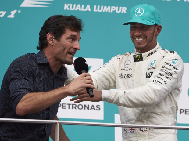 Titel-Bild zur News: Mark Webber, Lewis Hamilton