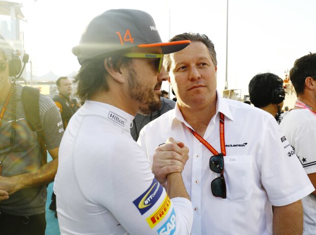 Fernando Alonso, Zak Brown Fernando Alonso, Zak Brown