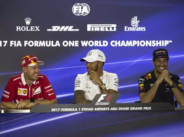 Sebastian Vettel, Lewis Hamilton, Daniel Ricciardo Titel-Bild zur News: Sebastian Vettel, Lewis Hamilton, Daniel Ricciardo