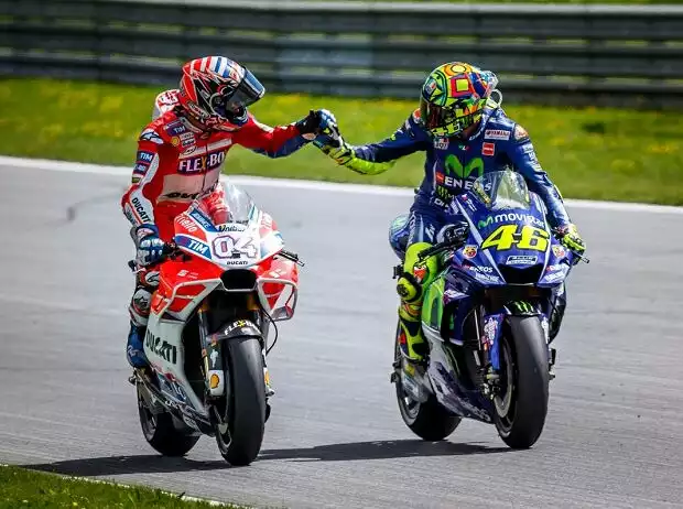 Andrea Dovizioso, Valentino Rossi Titel-Bild zur News: Andrea Dovizioso, Valentino Rossi