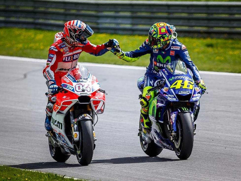 Andrea Dovizioso, Valentino Rossi