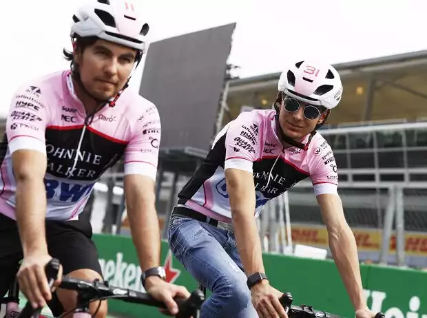 Esteban Ocon, Sergio Perez Titel-Bild zur News: Esteban Ocon, Sergio Perez