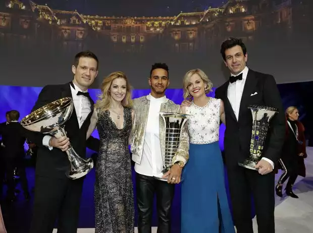 Lewis Hamilton, Toto Wolff, Susie Wolff, Sebastien Ogier, Andrea Kaiser Titel-Bild zur News: Lewis Hamilton, Toto Wolff, Susie Wolff, Sebastien Ogier, Andrea Kaiser
