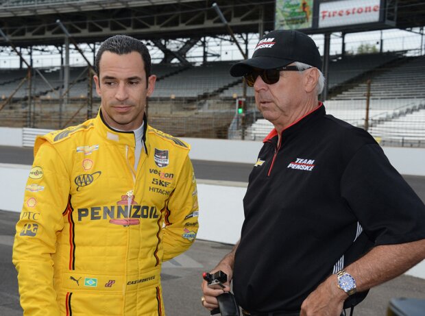 Helio Castroneves und Rick Mears