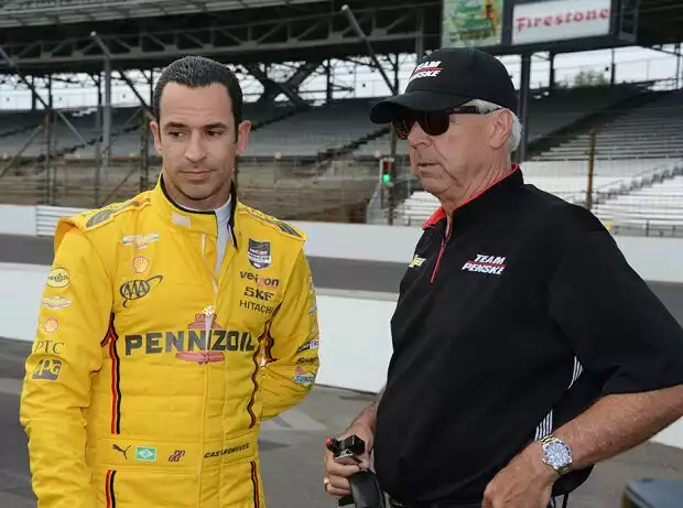 Helio Castroneves und Rick Mears Titel-Bild zur News: Helio Castroneves und Rick Mears
