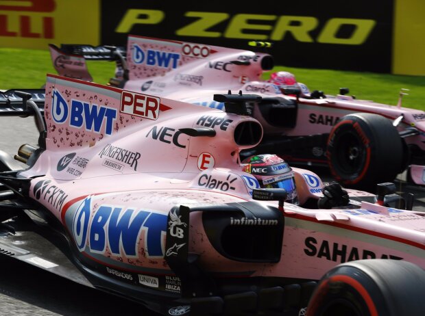 Sergio Perez, Esteban Ocon Sergio Perez, Esteban Ocon