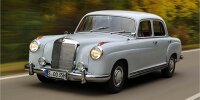 Bild zum Inhalt: Hildebrandt fährt die Ikonen: Mercedes 220 Ponton von 1955
