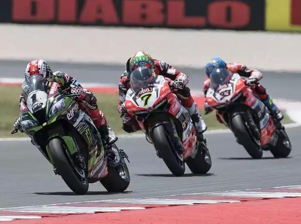 Titel-Bild zur News: Jonathan Rea, Chaz Davies, Marco Melandri