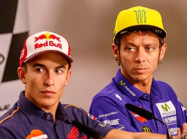 Marc Marquez, Valentino Rossi Titel-Bild zur News: Marc Marquez, Valentino Rossi
