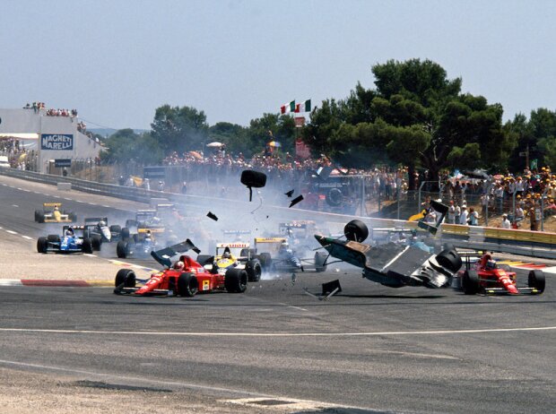 Startunfall 1989 in Le Castellet