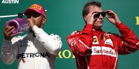Bild zum Inhalt: Verkehrte Welt: Hamilton und Räikkönen tauschen Rollen