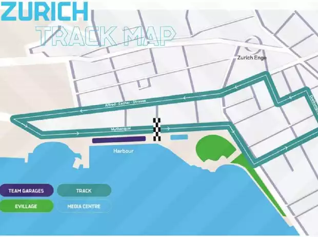 Titel-Bild zur News: Streckenlayout ePrix Zürich