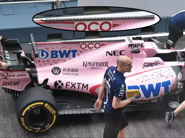 Force India mit Mini-Flügeln an der "Haifischflosse" Titel-Bild zur News: Force India mit Mini-Flügeln an der "Haifischflosse"
