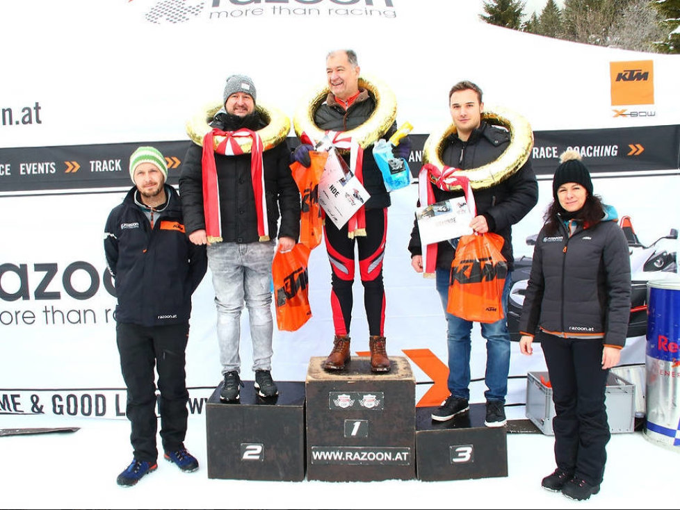 Christian und Gottfried Nimmervoll beim KTM-X-Bow-Wintercup 2018 im Thomatal