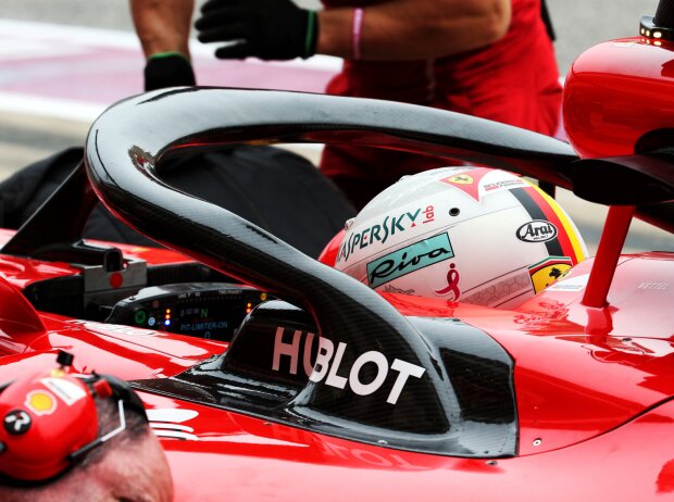 Titel-Bild zur News: Sebastian Vettel mit Halo
