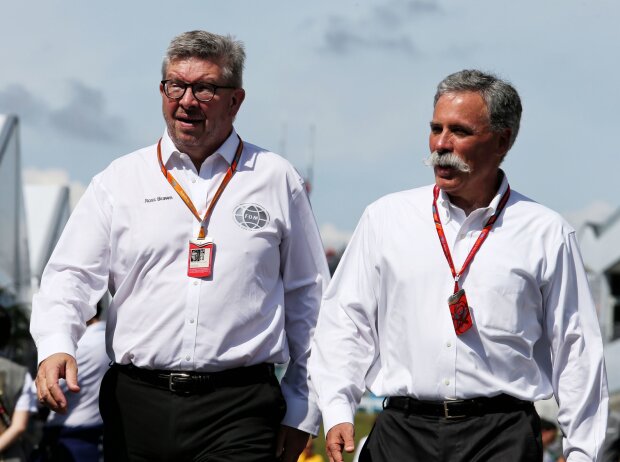 Ross Brawn, Chase Carey Ross Brawn, Chase Carey