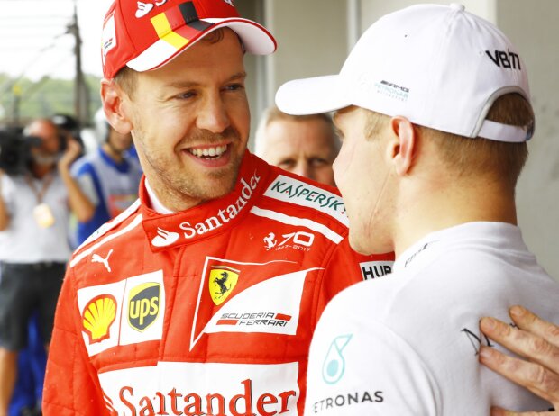 Sebastian Vettel, Valtteri Bottas Sebastian Vettel, Valtteri Bottas