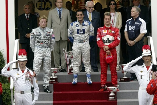 Kimi Räikkönen Juan Pablo Montoya Michael Schumacher Ferrari Scuderia Ferrari F1McLaren McLaren F1 Team F1Williams Williams Martini Racing F1 ~Kimi Räikkönen (Ferrari), Juan Pablo Montoya und Michael Schumacher ~ Kimi Räikkönen Juan Pablo Montoya Michael Schumacher Ferrari Scuderia Ferrari F1McLaren McLaren F1 Team F1Williams Williams Martini Racing F1 ~Kimi Räikkönen (Ferrari), Juan Pablo Montoya und Michael Schumacher ~