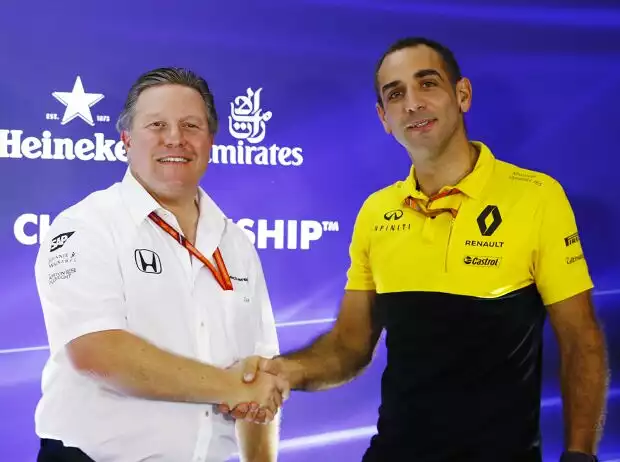 Zak Brown, Cyril Abiteboul Titel-Bild zur News: Zak Brown, Cyril Abiteboul
