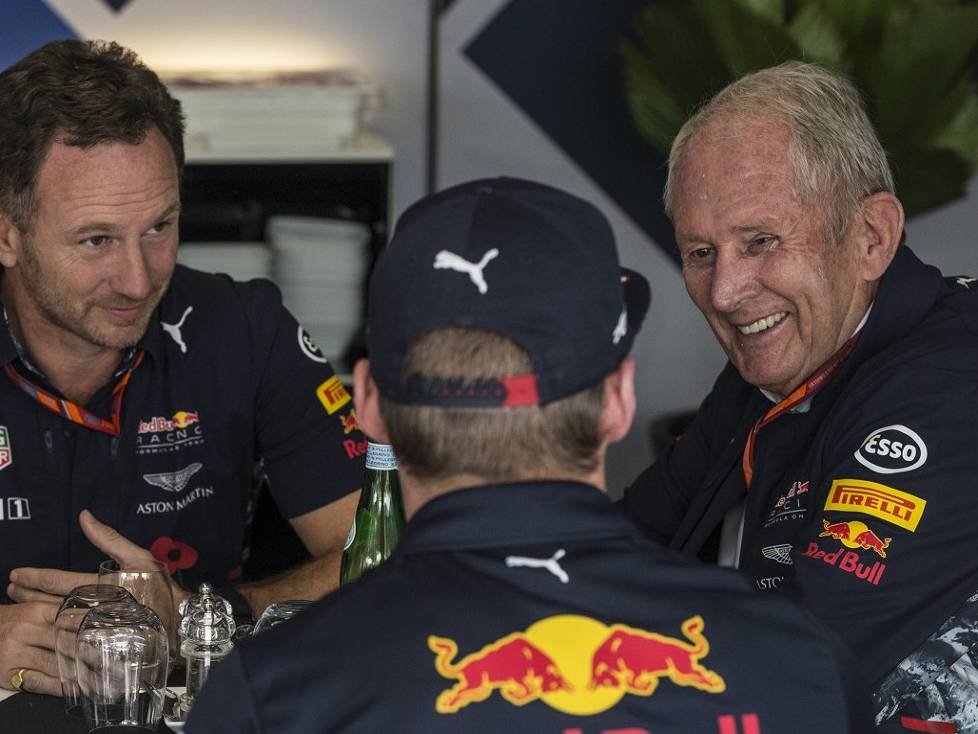 Christian Horner, Max Verstappen, Helmut Marko