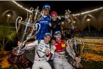 Rene Rast, Timo Bernhard und Helio Castroneves 