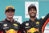 Daniel Ricciardo von Max Verstappen unter Druck gesetzt