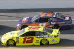 Ryan Blaney (Penske) und Denny Hamlin (Gibbs)