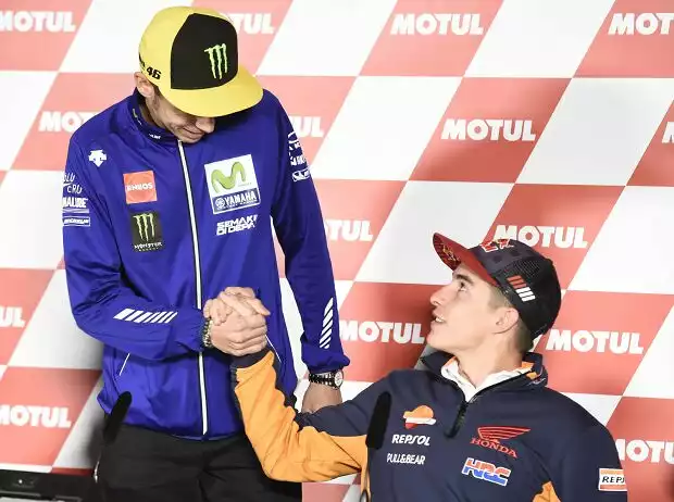 Marc Marquez, Valentino Rossi Titel-Bild zur News: Marc Marquez, Valentino Rossi