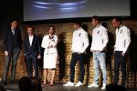 Jake Humphrey (Moderator), Paddy Lowe, Claire Williams, Lance Stroll, Sergei Sirotkin und Robert Kubica (Williams) 