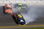 William Byron (Hendrick), Daniel Suarez (Gibbs), Joe Gibbs und Jimmie Johnson (Hendrick) 