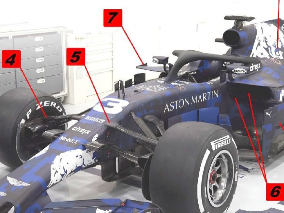 Red Bull, RB14, Mitte