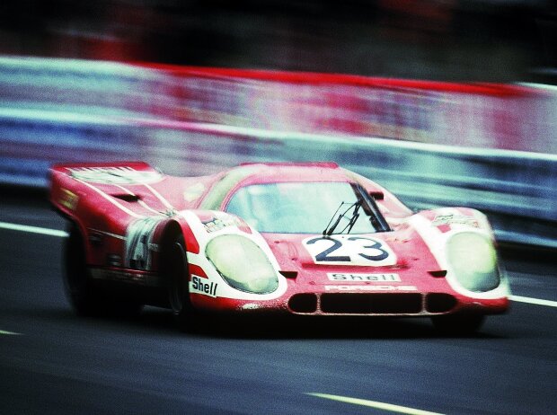 Le-Mans-Sieger 1970: Hans Herrmann und Richard Attwood mit dem Porsche 917 Kurzheck