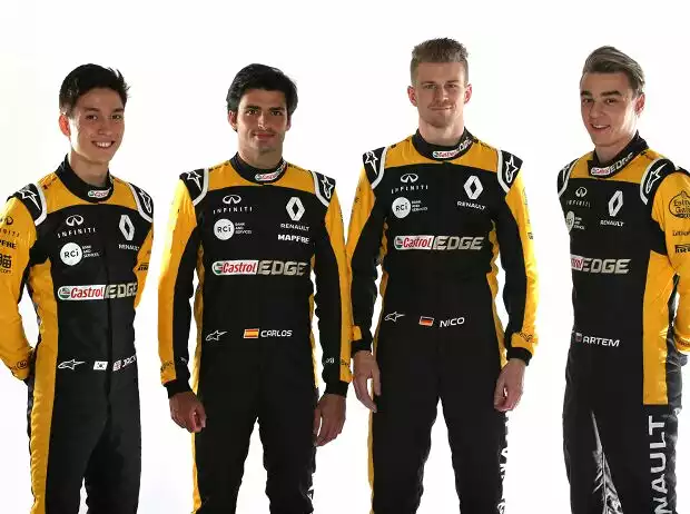 Nico Hülkenberg, Carlos Sainz, Jack Aitken Titel-Bild zur News: Nico Hülkenberg, Carlos Sainz, Jack Aitken