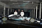 Valtteri Bottas, Toto Wolff und Lewis Hamilton (Mercedes) 