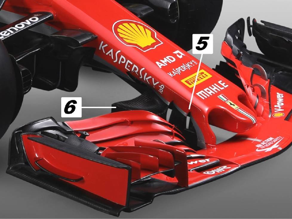 Ferrari, Frontflügel, Nase