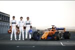 Stoffel Vandoorne, Lando Norris und Fernando Alonso (McLaren) 