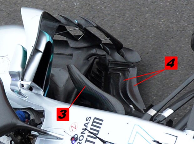 Mercedes W09, Windabweiser Mercedes W09, Windabweiser
