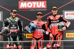 Tom Sykes , Marco Melandri und  Chaz Davies 