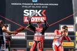 Jonathan Rea, Marco Melandri und Xavi Fores 