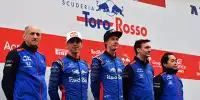 Franz Tost, Pierre Gasly, Brendon Hartley, James Key