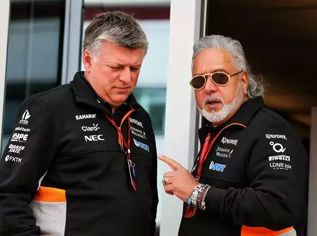 Otmar Szafnauer, Vijay Mallya Titel-Bild zur News: Otmar Szafnauer, Vijay Mallya