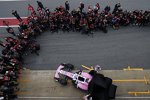 Sergio Perez (Force India) und Esteban Ocon (Force India) 