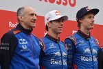 Franz Tost, Pierre Gasly (Toro Rosso) und Brendon Hartley (Toro Rosso) 