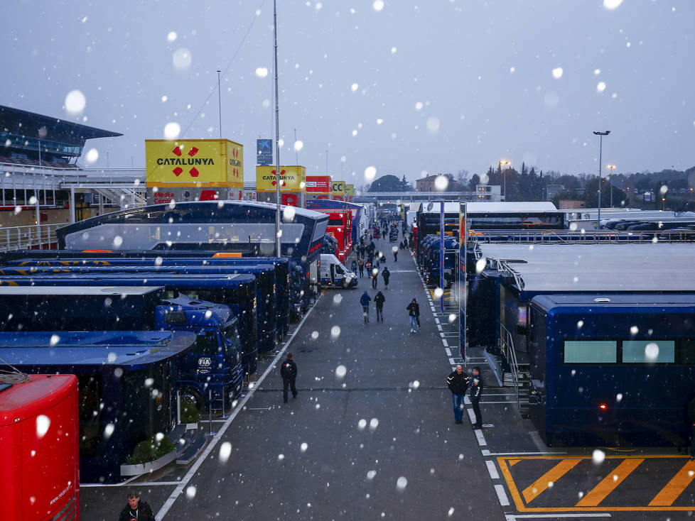 Schnee in Barcelona