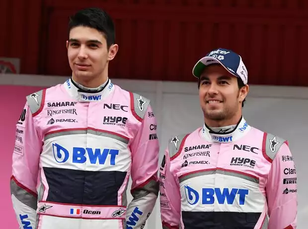 Esteban Ocon, Sergio Perez Titel-Bild zur News: Esteban Ocon, Sergio Perez