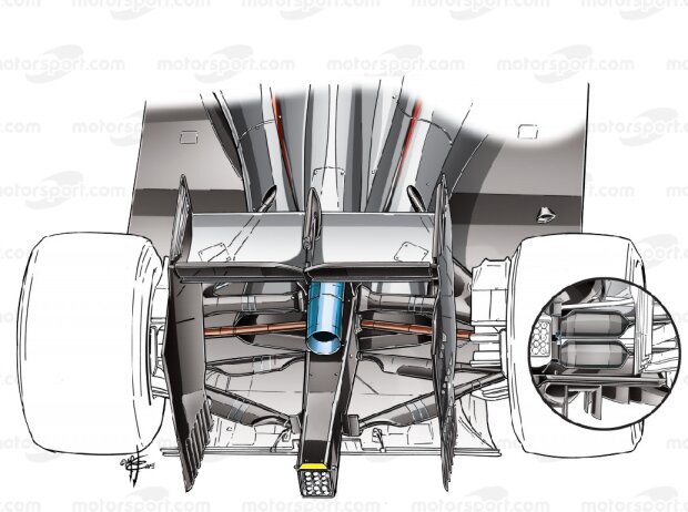 McLaren-Hinterachse von 2015 McLaren-Hinterachse von 2015