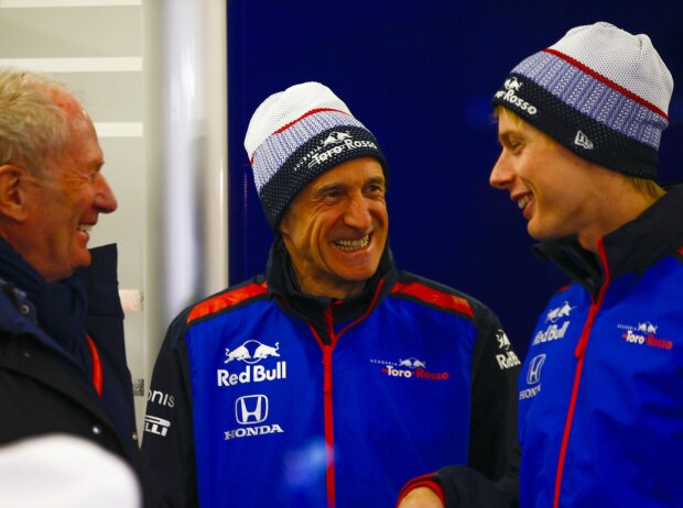 Helmut Marko, Franz Tost, Brendon Hartley Helmut Marko, Franz Tost, Brendon Hartley