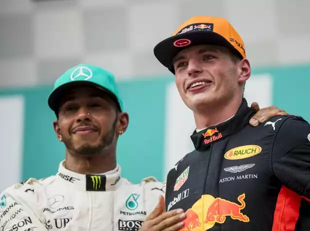 Lewis Hamilton, Max Verstappen Titel-Bild zur News: Lewis Hamilton, Max Verstappen