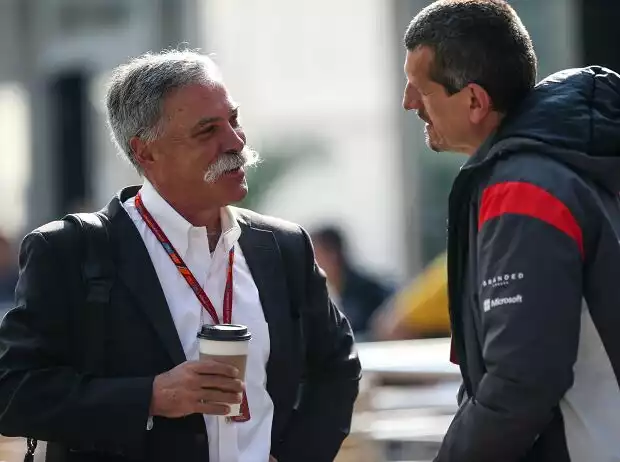 Chase Carey, Günther Steiner Titel-Bild zur News: Chase Carey, Günther Steiner